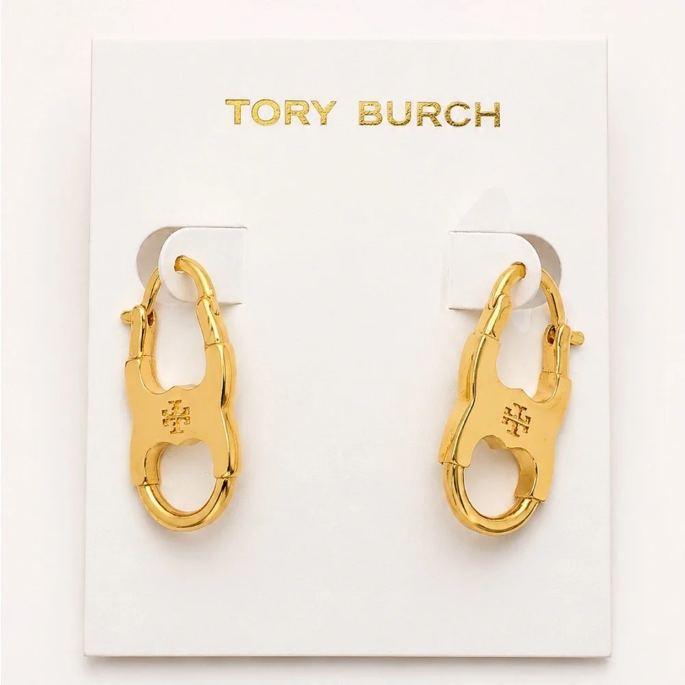 Brand New! Tory Burch Gold Gemini Link Drop Earrings